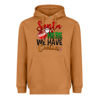 Meerkat Santa here we have cookies Heavyweight Hoodie - NancyCooperArtShop