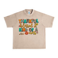 French Oak thankful  blessed and kind of a mess Urban Heavy Tee - AdoDesignShop