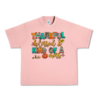 Salmon thankful  blessed and kind of a mess Urban Heavy Tee - AdoDesignShop