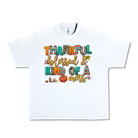 White thankful  blessed and kind of a mess Urban Heavy Tee - AdoDesignShop