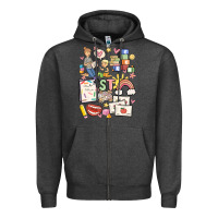 Charcoal Heather can't talk right now doing speech therapy stuff Zipper Hoodie - MaliasSmallBusiness