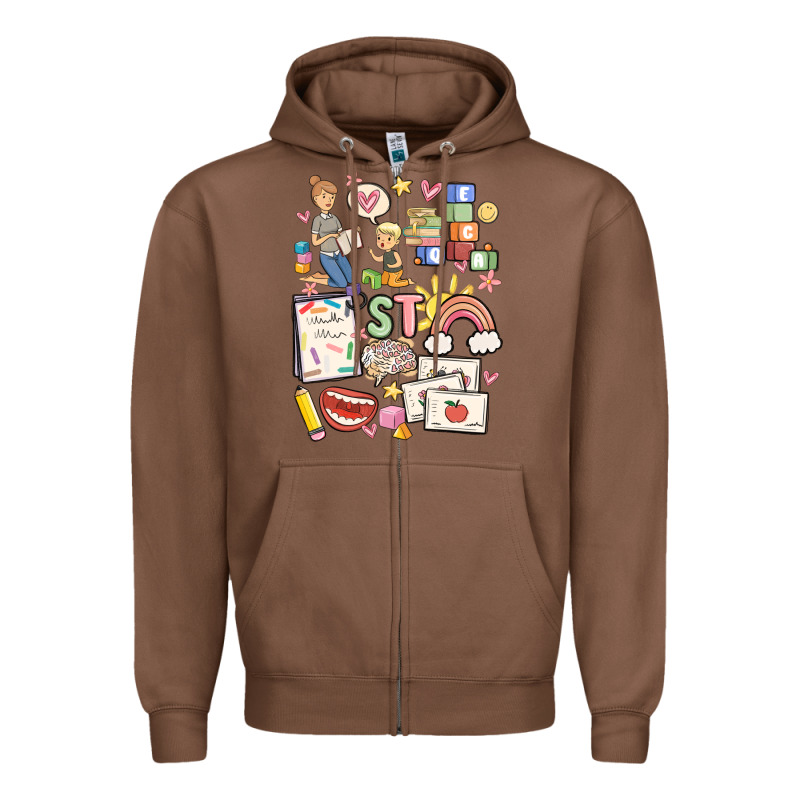 Can't Talk Right Now Doing Speech Therapy Stuff Zipper Hoodie by MaliasSmallBusiness | Teevron