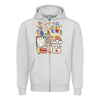 Dove Grey can't talk right now doing speech therapy stuff Zipper Hoodie - MaliasSmallBusiness