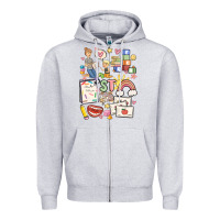 Heather Grey can't talk right now doing speech therapy stuff Zipper Hoodie - MaliasSmallBusiness