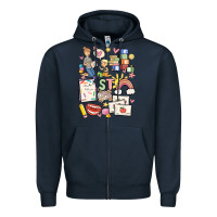Navy can't talk right now doing speech therapy stuff Zipper Hoodie - MaliasSmallBusiness