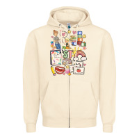 Sandshell can't talk right now doing speech therapy stuff Zipper Hoodie - MaliasSmallBusiness
