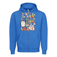 True Royal can't talk right now doing speech therapy stuff Zipper Hoodie - MaliasSmallBusiness