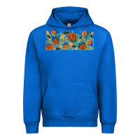 Cobalt boho plant Urban Hoodie - TumblerDesignByShophia