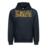 Navy boho plant Urban Hoodie - TumblerDesignByShophia