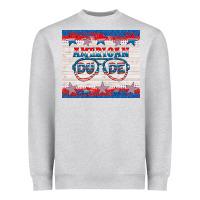 Heather Grey American dude Heavyweight Sweatshirt - HRA Design Shop