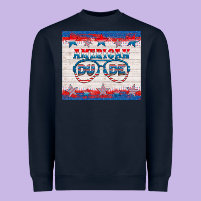 American Dude Heavyweight Sweatshirt Designed By Hra Design Shop