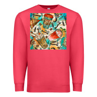Cardinal western indian coffee cups with aztec seamless pattern bbs Premium Sweatshirt - BundleAndBundleShop