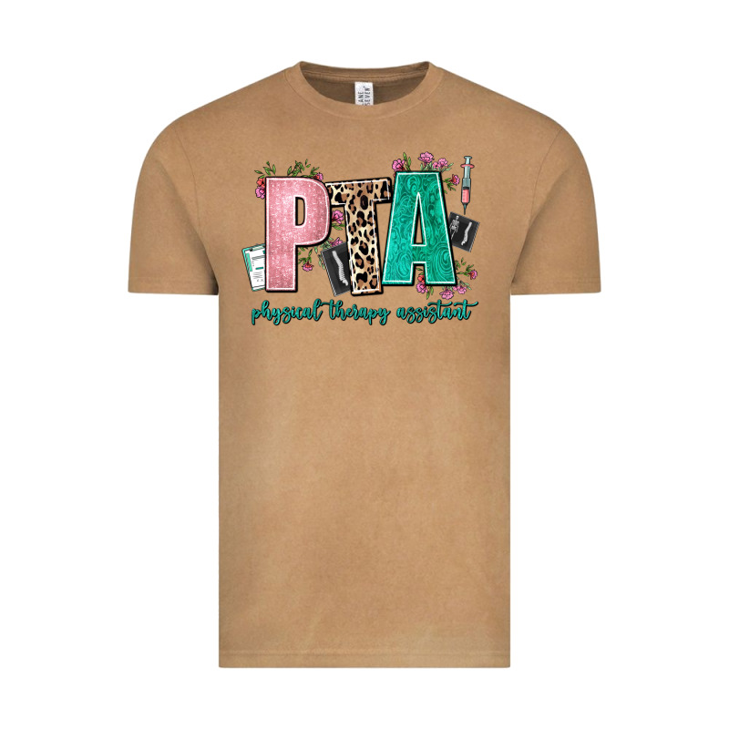 Pta Physical Therapy Assistant Vintage Tee by AdoDesignShop | Teevron