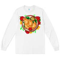 White empanadas plate and roses Long Sleeve Tee - AdoDesignShop