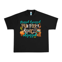 Black stressed depressed pumpkin spice obsessed Urban Heavy Tee - AdoDesignShop