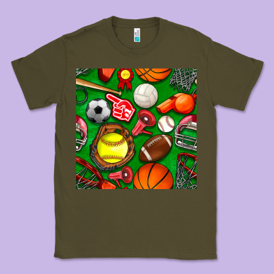 Physical Education Class Seamless Pattern Classic Tee Designed By Bundleandbundleshop