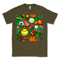 Army Green physical education class seamless pattern Classic Tee - BundleAndBundleShop