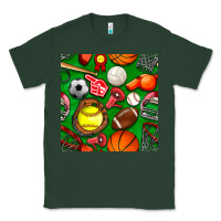 Sports Green physical education class seamless pattern Classic Tee - BundleAndBundleShop