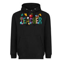 Black Easter Teacher Heavyweight Hoodie - NancyCooperArtShop