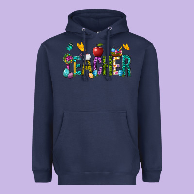 Easter Teacher Heavyweight Hoodie Designed By Nancycooperartshop