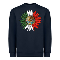 Navy mexico sunflower Heavyweight Sweatshirt - HRA Design Shop