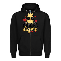 Black chicks dig me Zipper Hoodie - MaliasSmallBusiness