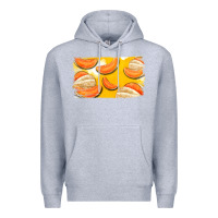 Heather Grey Colorado Cantaloupe Background Premium Hoodie - Bettercallsaul