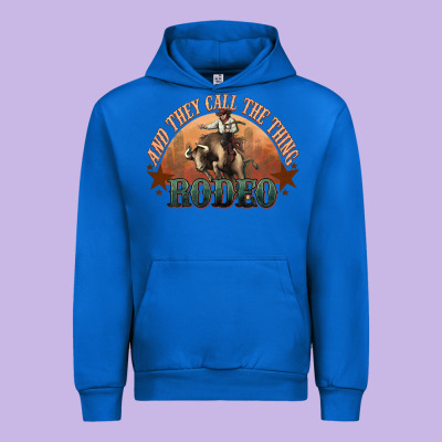 And They Call The Thing Rodeo Bull Bullfighter Urban Hoodie Designed By Howdyjamesfarm