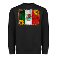 Black mexico flag background Heavyweight Sweatshirt - HRA Design Shop