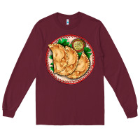 Burgundy empanada Long Sleeve Tee - AdoDesignShop
