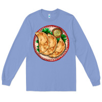 Colony Blue empanada Long Sleeve Tee - AdoDesignShop