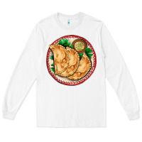 White empanada Long Sleeve Tee - AdoDesignShop