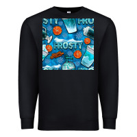 Black winter frosty coffee cups and snow seamless pattern bbs Premium Sweatshirt - BundleAndBundleShop