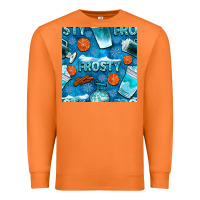 Carrot winter frosty coffee cups and snow seamless pattern bbs Premium Sweatshirt - BundleAndBundleShop