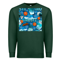 Sports Green winter frosty coffee cups and snow seamless pattern bbs Premium Sweatshirt - BundleAndBundleShop