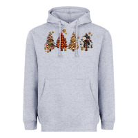Heather Grey howdy christmas trees Heavyweight Hoodie - MaliasSmallBusiness