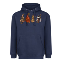 Navy howdy christmas trees Heavyweight Hoodie - MaliasSmallBusiness