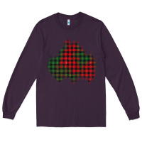 Plum Christmas glitter patch Long Sleeve Tee - AdoDesignShop
