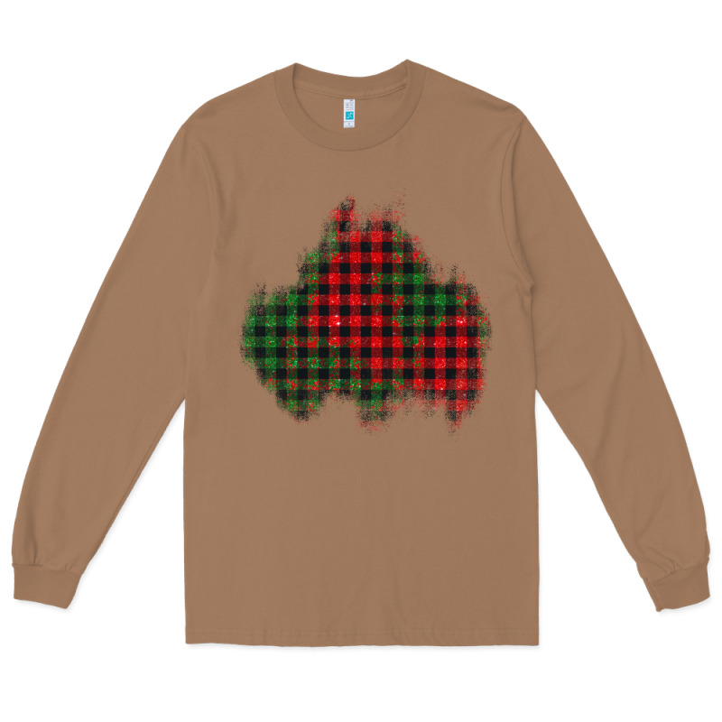 Christmas Glitter Patch Long Sleeve Tee by AdoDesignShop | Teevron