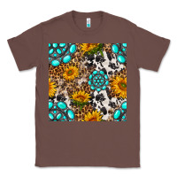 Chestnut western gemstone and sunflower seamless pattern Classic Tee - BundleAndBundleShop