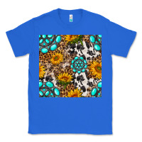 True Royal western gemstone and sunflower seamless pattern Classic Tee - BundleAndBundleShop