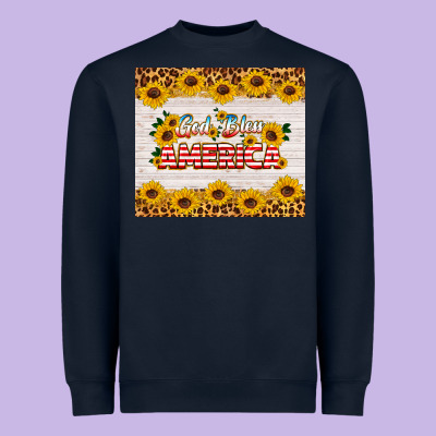 God Bless America Tumbler Heavyweight Sweatshirt Designed By Hra Design Shop