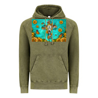 Vintage Olive bull skull cross skinny metal can holder Vintage Hoodie - HRA Design Shop