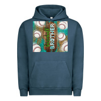 Pigment Midnight Navy baseball brother Urban Hoodie - TumblerDesignByShophia