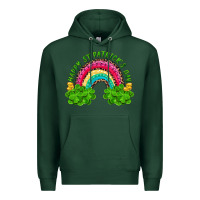 Sports Green happy st patricks day rainbow and shamrock Premium Hoodie - RanaPortraitStore