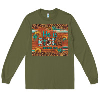 Army Green he is risen gemstone sunflower leopard Long Sleeve Tee - Artiststas