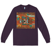 Plum he is risen gemstone sunflower leopard Long Sleeve Tee - Artiststas