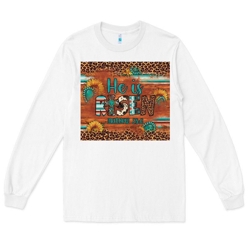 He Is Risen Gemstone Sunflower Leopard Long Sleeve Tee by Artiststas | Teevron