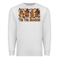 Oatmeal Heather 'tis the season gnomies bbs Premium Sweatshirt - BundleAndBundleShop
