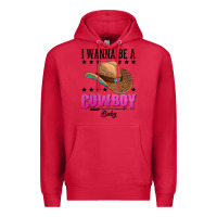Cardinal i wanna be a cowboy baby Premium Hoodie - AdoDesignShop